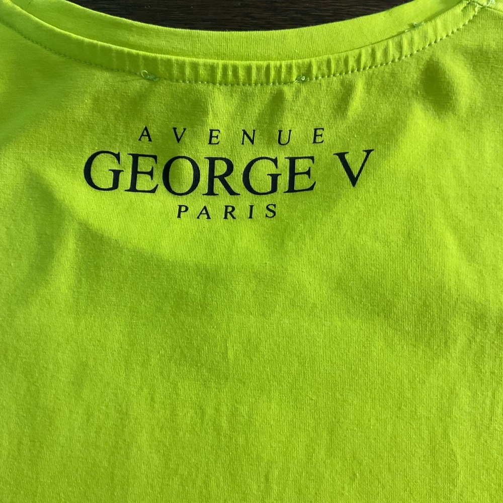 Avenue George V Paris Men's T-Shirt Size Large Used Good Condition - Picture 2 of 9